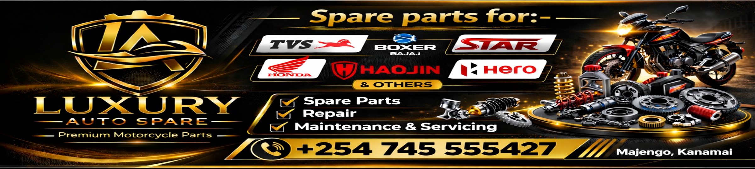Luxury Auto Spare — Large-format promotional design